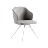 Silla Julia Tapizada en Tela Gris Angel Cerdá