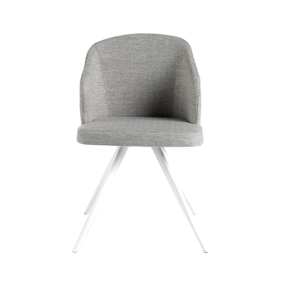 Silla Julia Tapizada en Tela Gris Angel Cerdá