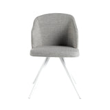 Silla Julia Tapizada en Tela Gris Angel Cerdá