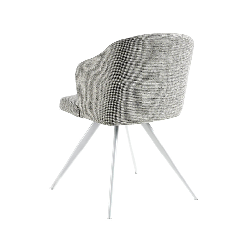 Silla Julia Tapizada en Tela Gris Angel Cerdá