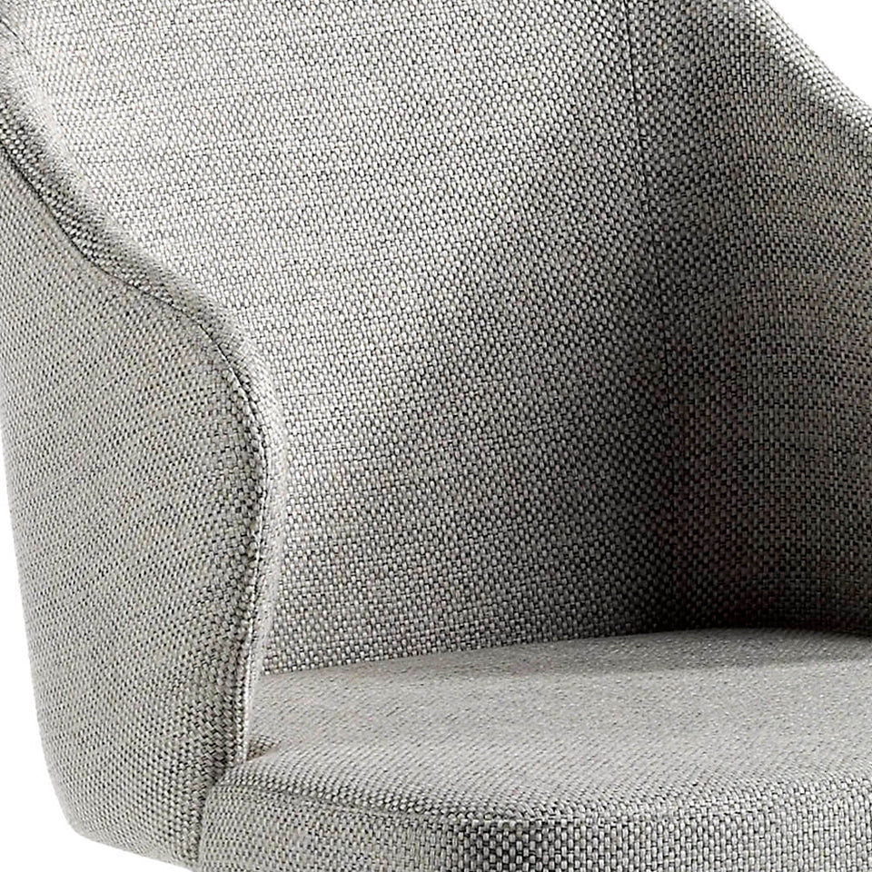 Silla Julia Tapizada en Tela Gris Angel Cerdá
