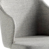 Silla Julia Tapizada en Tela Gris Angel Cerdá