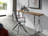Silla giratoria tapizada con material textil gris Angel Cerdá