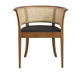 Silla de madera de fresno con respaldo de mimbre Angel Cerdá
