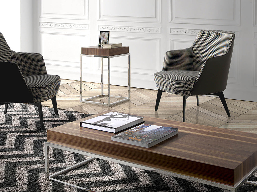 Sillón tapizado con modelo Houndstooth de Angel Cerdá