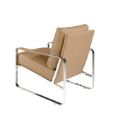 Sillón tapizado en eco-cuero Mink de Angel Cerdá