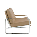 Sillón tapizado en eco-cuero Mink de Angel Cerdá