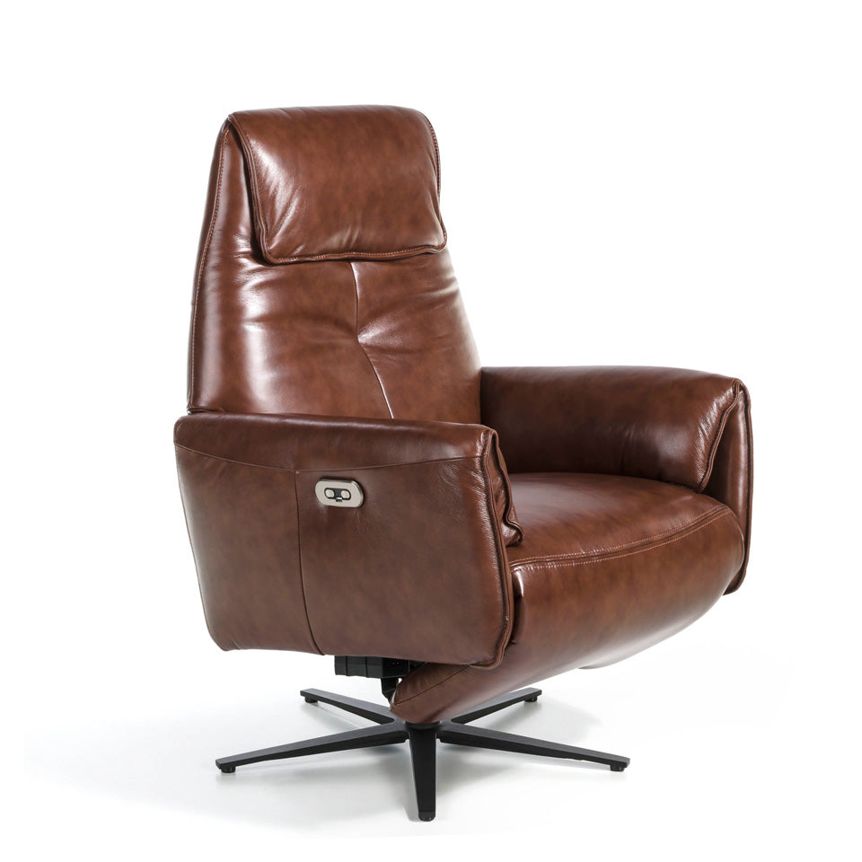 Sillón giratorio de piel con mecanismos de relajación Angel Cerdá