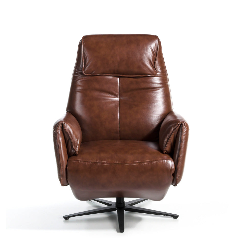 Sillón giratorio de piel con mecanismos de relajación Angel Cerdá
