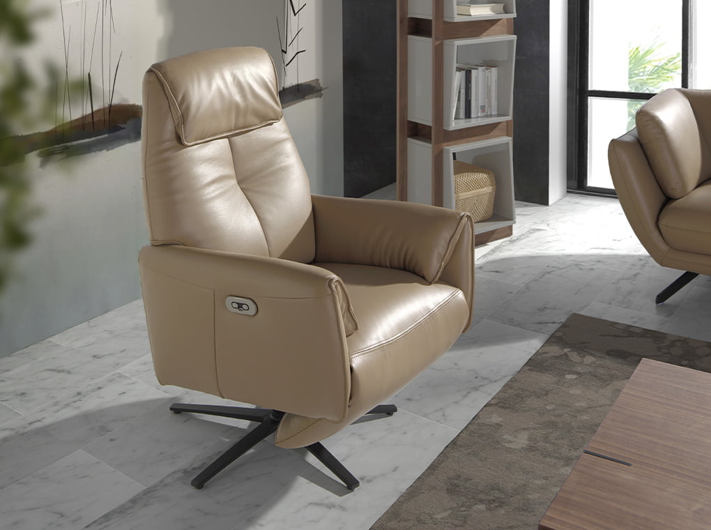 Sillón Giratorio de Diseño Moderno con Mecanismos de Relajación Angel Cerdá