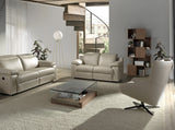 Sillón giratorio de piel con cojín desmontable Angel Cerdá