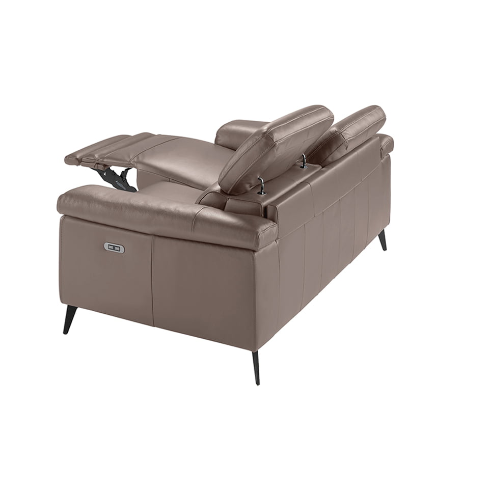 Sofá moderno de piel de vaca modelo 6106 Angel Cerdá