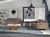 Sofá moderno de piel de vaca modelo 6106 Angel Cerdá