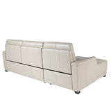 Sofá Chaise Longue Tapizado en Cuero con Mecanismo de Relajación Angel Cerdá.