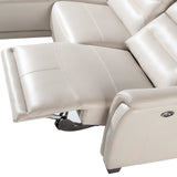 Sofá Chaise Longue Tapizado en Cuero con Mecanismo de Relajación Angel Cerdá.