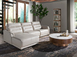 Sofá Chaise Longue Tapizado en Cuero con Mecanismo de Relajación Angel Cerdá.
