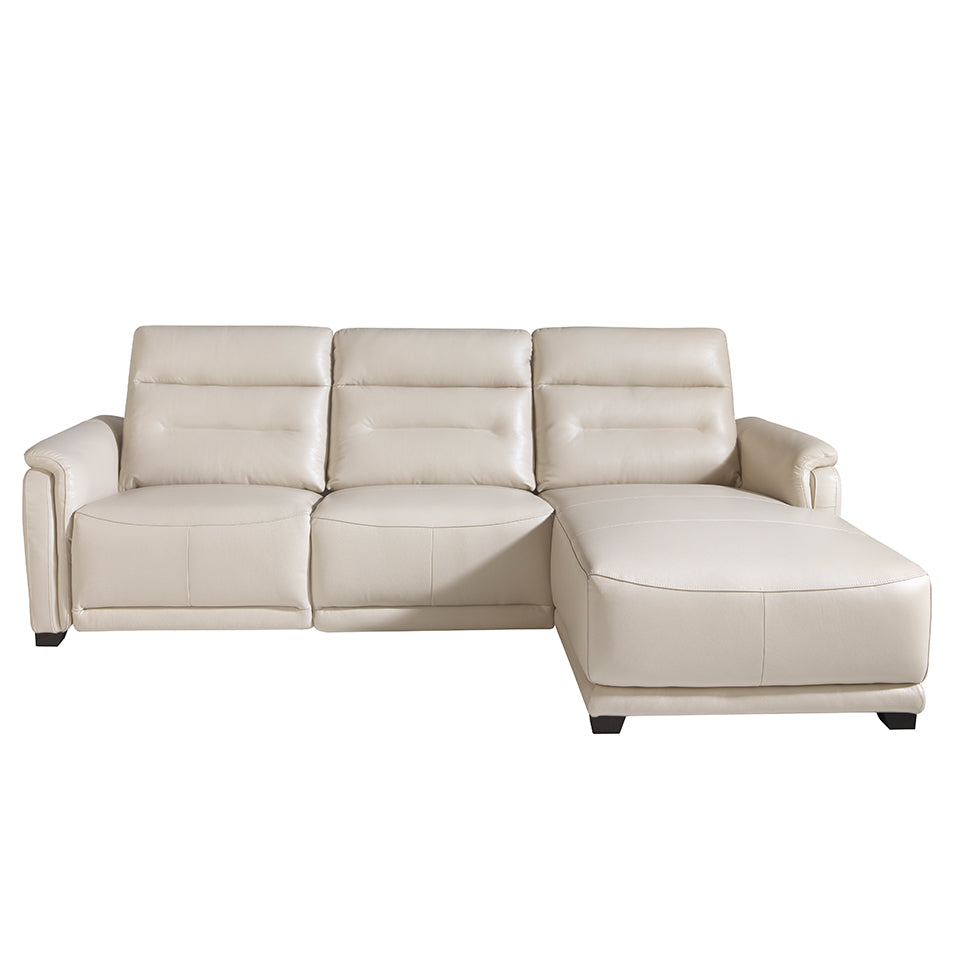 Sofá Chaise Longue de Cuero con Mecanismo de Relajación Angel Cerdá