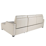 Sofá Chaise Longue de Cuero con Mecanismo de Relajación Angel Cerdá