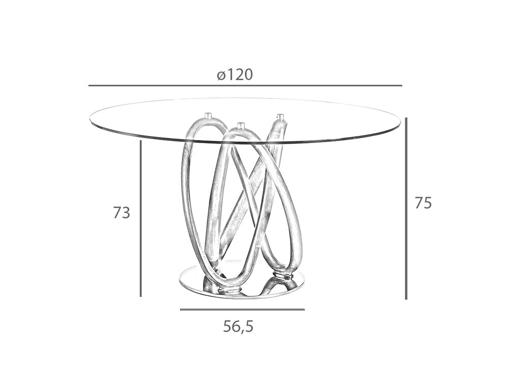 Mesa de comedor de roble con soporte metálico de Angel Cerdá.