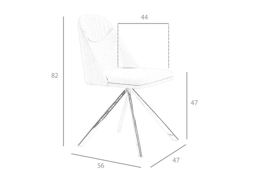 Silla giratoria de mesa con diseño moderno Angel Cerdá