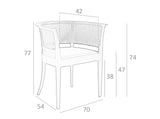 Silla de madera de fresno con respaldo de mimbre Angel Cerdá