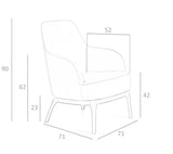 Sillón tapizado en piel ecológica modelo 5043 Angel Cerdá