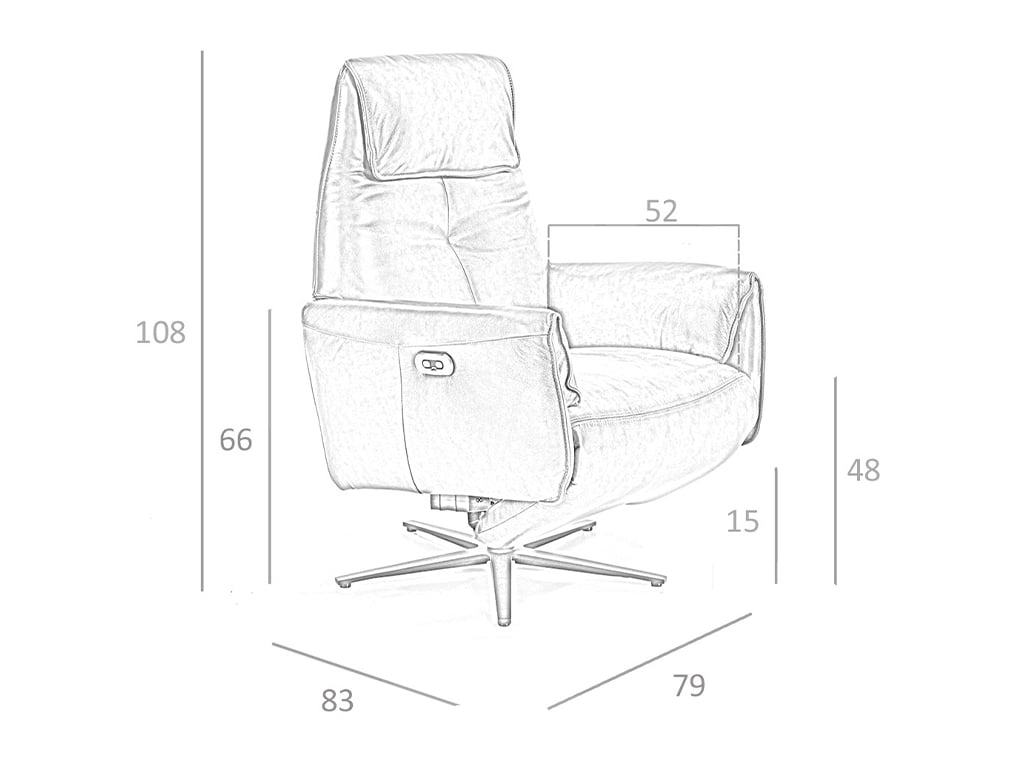 Sillón Giratorio de Diseño Moderno con Mecanismos de Relajación Angel Cerdá