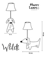 Lampara de mesa Waldi the Dachshund